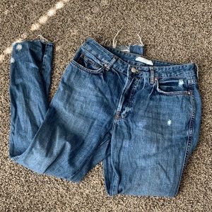 Free people button jeans